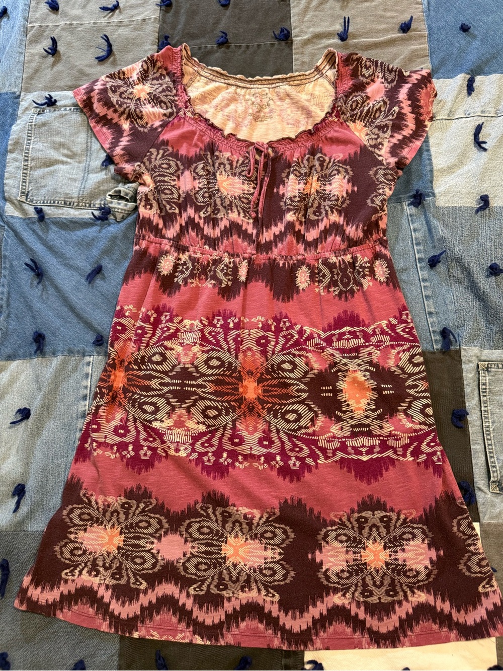 Women’s M Sonoma Pink Floral Print Midi Dress - Picture 1 of 4